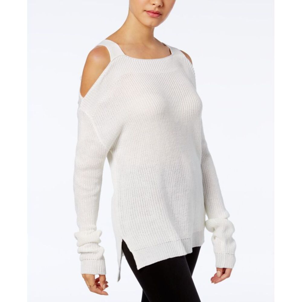 Hooked Up By Iot Juniors Knit Cold Shoulder Sweater